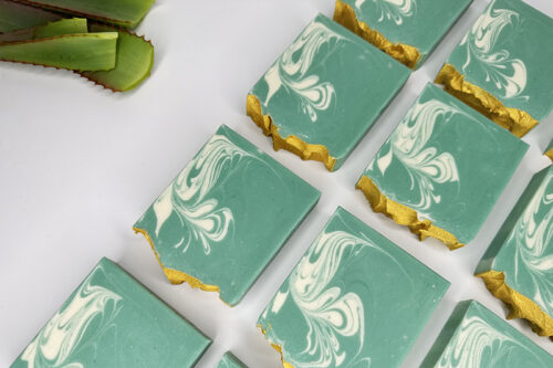 Silky aloe soap